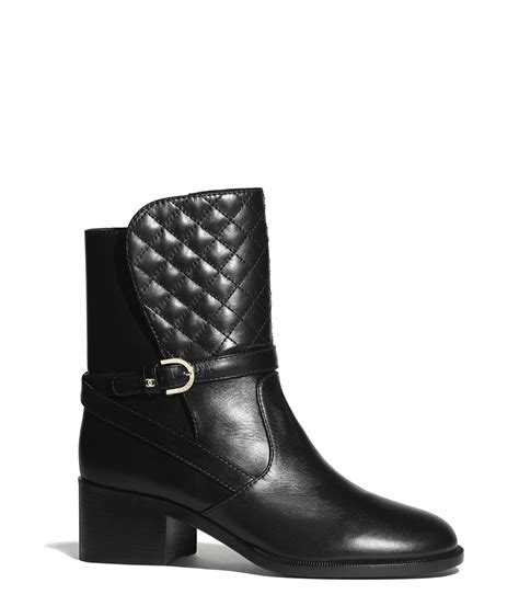 chanel calfskin ankle boot|Chanel calfskin sneakers black.